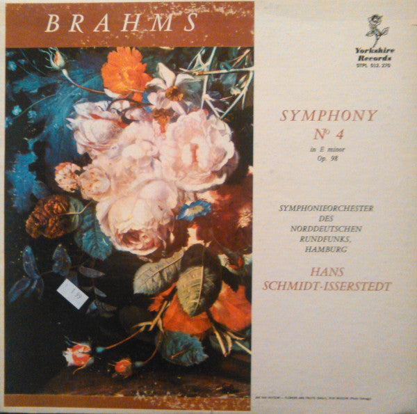 Johannes Brahms, Hans Schmidt-Isserstedt, NDR Sinfonieorchester - Symphony No. 4 in E Minor, Opus 94