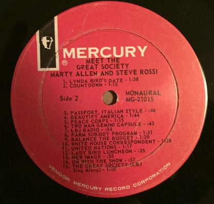 Marty Allen, Steve Rossi - Meet The Great Society