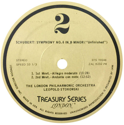Ludwig Van Beethoven, Franz Schubert, Leopold Stokowski, The London Philharmonic Orchestra - Symphony No. 5 / Symphony No. 8 "Unfinished"