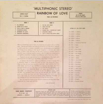 The LeFevres - Rainbow Of Love