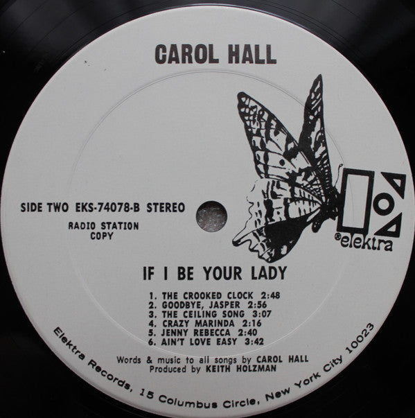 Carol Hall (4) - If I Be Your Lady