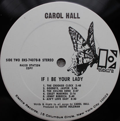 Carol Hall - If I Be Your Lady