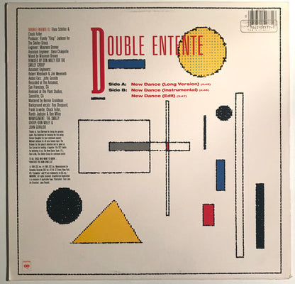 12" Single: Double Entente - New Dance