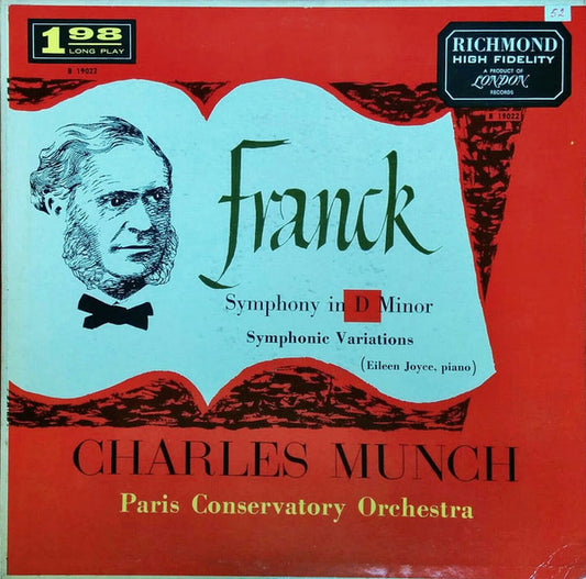 César Franck, Orchestre De La Société Des Concerts Du Conservatoire, Charles Munch, Eileen Joyce -  Symphony In D Minor - Symphonic Variations