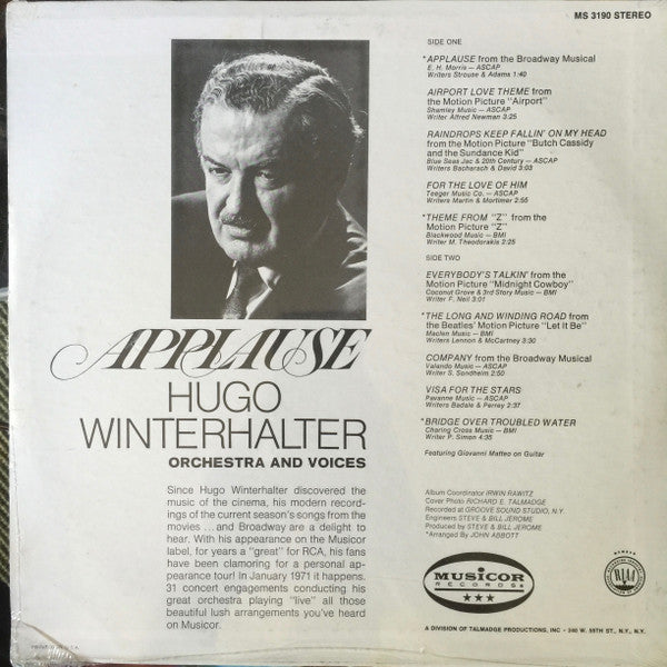 Hugo Winterhalter Orchestra - Applause