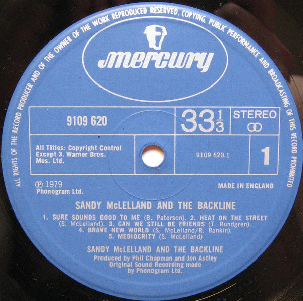 Sandy McLelland And The Backline - Sandy McLelland And The Backline