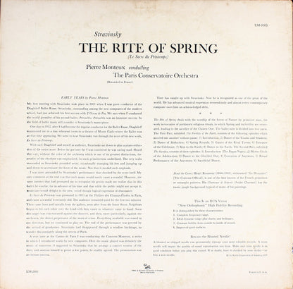 Igor Stravinsky, Pierre Monteux, Orchestre De La Société Des Concerts Du Conservatoire - The Rite Of Spring = Le Sacre Du Printemps