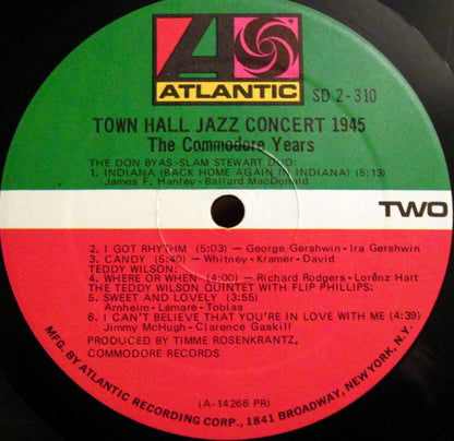 Various - Town Hall Jazz Concert 1945