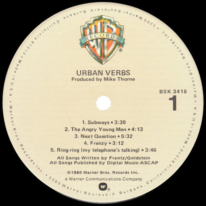 Urban Verbs - Urban Verbs