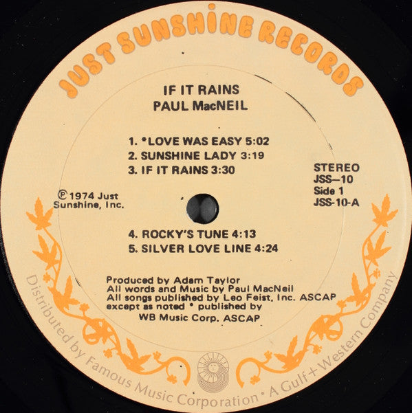 Paul MacNeil - If It Rains