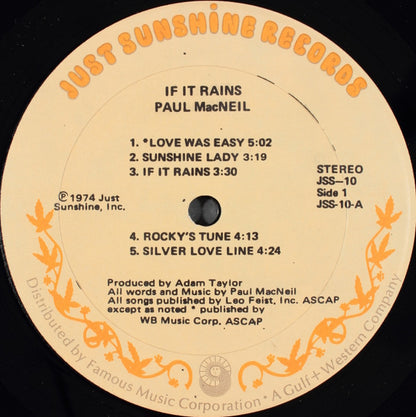 Paul MacNeil - If It Rains