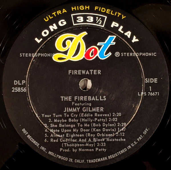 The Fireballs, Jimmy Gilmer - Firewater!