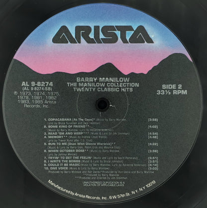 Barry Manilow - The Manilow Collection Twenty Classic Hits