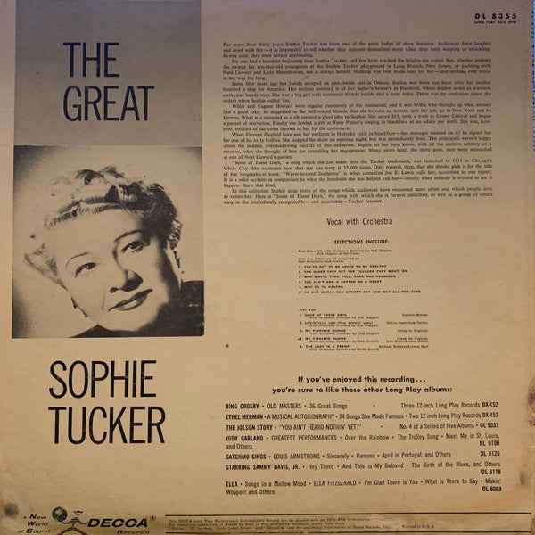 Sophie Tucker - The Great Sophie Tucker