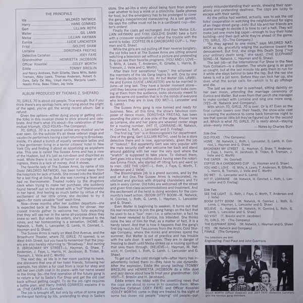 John Kander, Fred Ebb, 70, Girls, 70 Original Broadway Cast - 70, Girls, 70  (Original Broadway Cast)