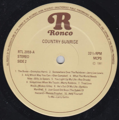 Various - Country Sunrise (20 Giant Hits)