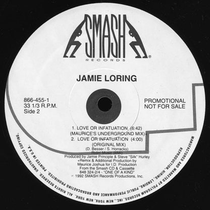 12" Single: Jamie Loring - Love Or Infatuation