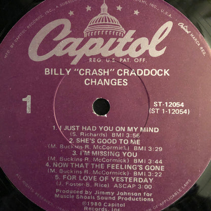 Billy 'Crash' Craddock - Changes