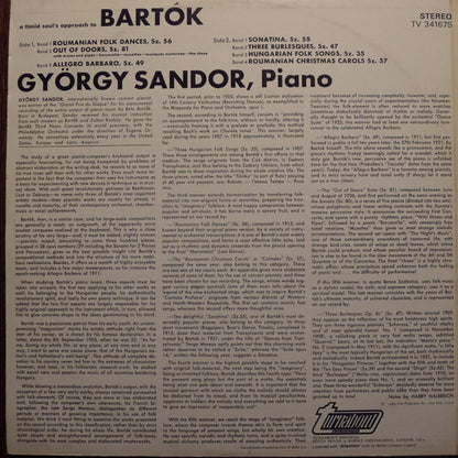 Béla Bartók, György Sándor - A Timid Soul's Approach To Bartok