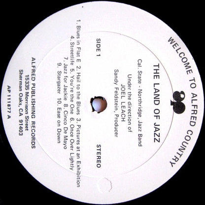 The California State University, Northridge Jazz Ensemble - Welcome To Alfred Country: The Land Of Jazz