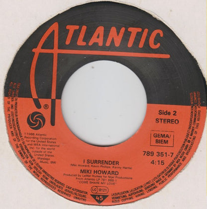 7" Single: Miki Howard - Come Share My Love