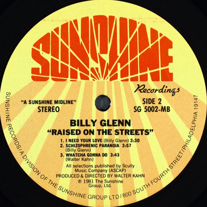 Billy Glenn - Raised On The Streets