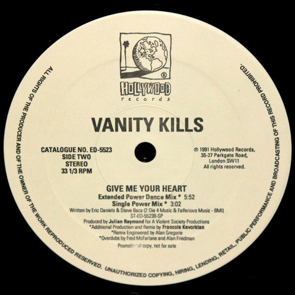 12": Vanity Kills (2) - Give Me Your Heart