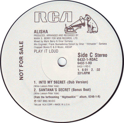 12" Single: Alisha - Into My Secret