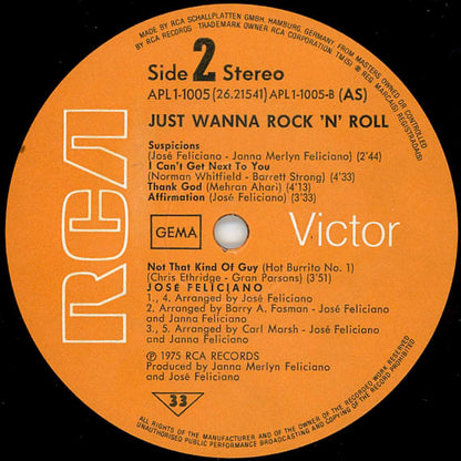 José Feliciano - Just Wanna Rock 'N' Roll