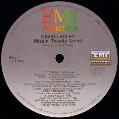 David Lasley - Missin' Twenty Grand