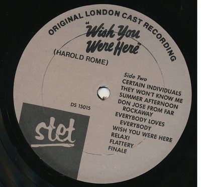 Harold Rome, Shani Wallis, Christopher Hewett, Bruce Trent, Elizabeth Larner, Joe Robinson - Wish You Were Here (Original London Cast Recording)