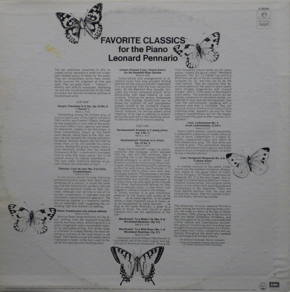 Leonard Pennario - Favorite Classics For Piano