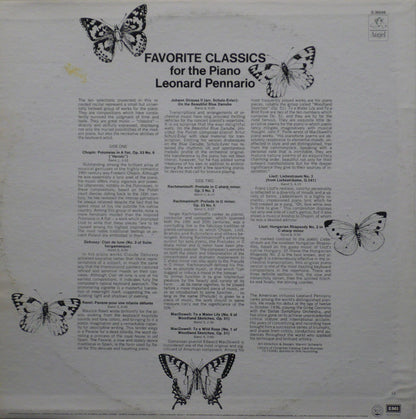 Leonard Pennario - Favorite Classics For Piano