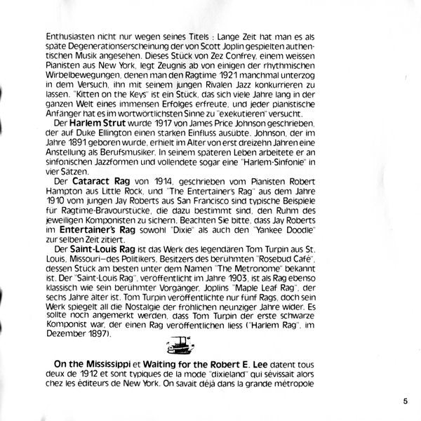 Claude Bolling - Original Ragtime (Piano Solo)