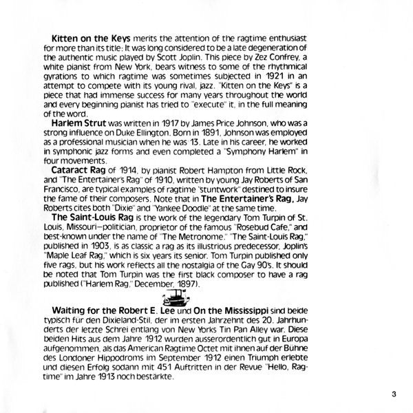 Claude Bolling - Original Ragtime (Piano Solo)