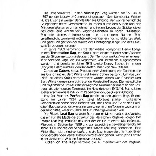 Claude Bolling - Original Ragtime (Piano Solo)