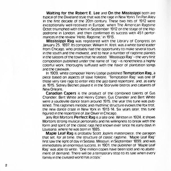 Claude Bolling - Original Ragtime (Piano Solo)