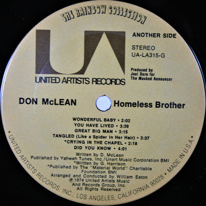 Don McLean - Homeless Brother