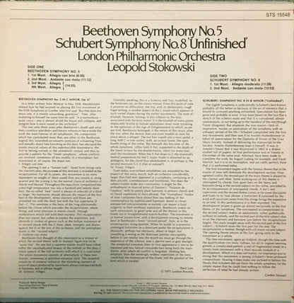 Ludwig Van Beethoven, Franz Schubert, Leopold Stokowski, The London Philharmonic Orchestra - Symphony No. 5 / Symphony No. 8 "Unfinished"