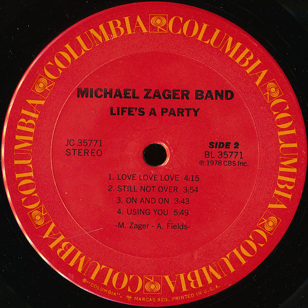 The Michael Zager Band - Life's A Party