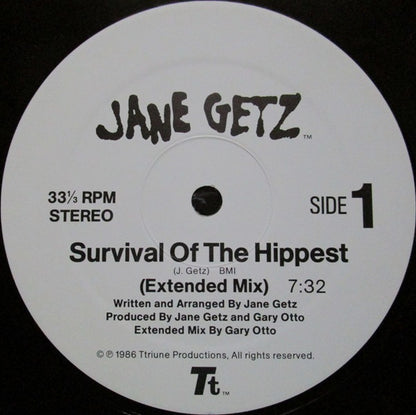 12" Single: Jane Getz - Survival Of The Hippest