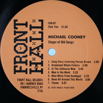 Michael Cooney - Singer Of Old Songs