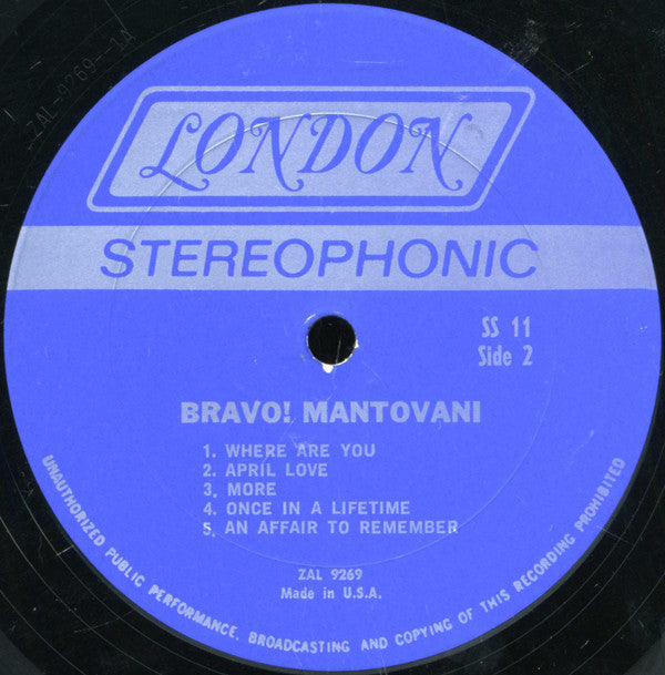 Mantovani - Bravo, Mantovani