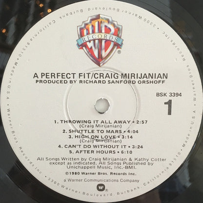 Craig Mirijanian - A Perfect Fit