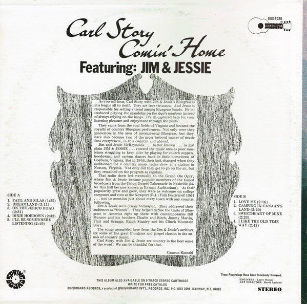 Carl Story, Jim & Jesse - Comin' Home