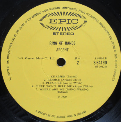 Argent - Ring Of Hands