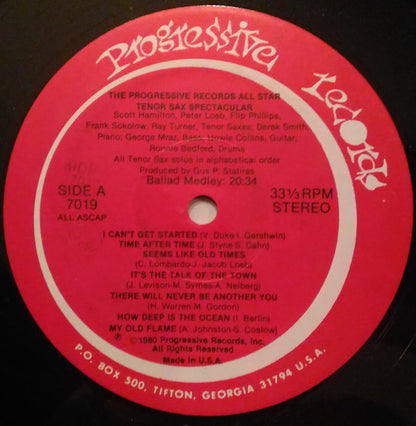 Scott Hamilton, Flip Phillips, Ray Turner, Peter Loeb, Frank Socolow, Bennie Wallace - The Progressive Records All Star Tenor Sax Spectacular