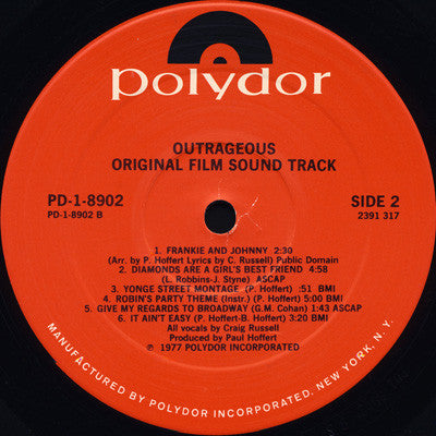 Paul Hoffert - Outrageous!: Original Film Soundtrack