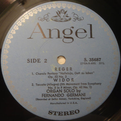 Fernando Germani, Max Reger, Charles-Marie Widor, Franz Liszt, César Franck - Works By Reger, Widor, Liszt, Franck