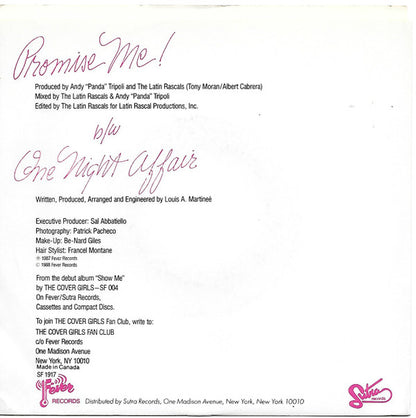 7" Single: The Cover Girls - Promise Me